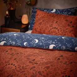 Furn. Witchy Vibes Duvet Cover And Pillowcase Set Rust -furn Sale Store 30877043 alt02