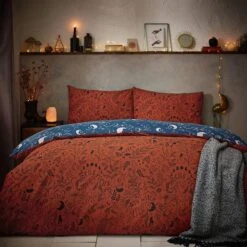 Furn. Witchy Vibes Duvet Cover And Pillowcase Set Rust -furn Sale Store 30877044 alt03