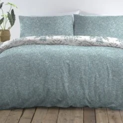 Emily Easy Care Duck Egg Duvet Cover And Pillowcase Set 25 Emily Easy Care Duck Egg Duvet Cover And Pillowcase Set -furn Sale Store 30888398 alt03