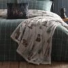 Lodge Bear Walks Bedspread 150cm X 200cm 1 Lodge Bear Walks Bedspread 150cm X 200cm -furn Sale Store 30888493