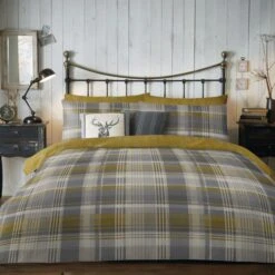 Dreams And Drapes Lodge Connolly Check Duvet Cover And Pillowcase Set -furn Sale Store 30888518 alt03
