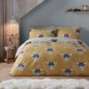 Fusion Snug Highland Cow Ochre Duvet Cover And Pillowcase Set -furn Sale Store 30888684