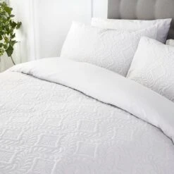 Serene Gianna White Duvet Cover And Pillowcase Set 13 Serene Gianna White Duvet Cover And Pillowcase Set -furn Sale Store 30888745 alt02
