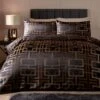 Soiree Bardon Black Duvet Cover And Pillowcase Set 1 Soiree Bardon Black Duvet Cover And Pillowcase Set -furn Sale Store 30888748