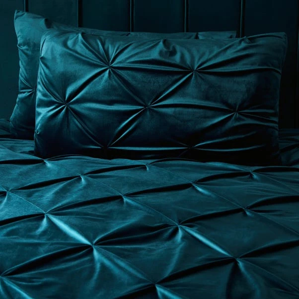 Soiree Mira Teal Duvet Cover And Pillowcase Set 5 Soiree Mira Teal Duvet Cover And Pillowcase Set - Image 3