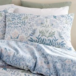 Bianca Hedgerow Hopper 200 Thread Count Cotton Blue Duvet Cover And Pillowcase Set -furn Sale Store 30892619 alt02