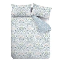Bianca Hedgerow Hopper 200 Thread Count Cotton Blue Duvet Cover And Pillowcase Set -furn Sale Store 30892619 alt04
