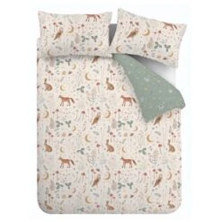 Catherine Lansfield Enchanted Twilight Animals Reversible Duvet Cover & Pillowcase Set -furn Sale Store 30892730 alt05