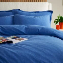 Elements Cotton Jersey Plain Duvet Cover & Pillowcase Set​ -furn Sale Store 30896631 alt01