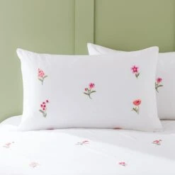 Rosetta Floral Embroidery Duvet Cover & Pillowcase Set -furn Sale Store 30897866 alt07