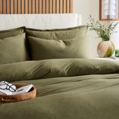 Elements Cotton Jersey Plain Duvet Cover & Pillowcase Set​ -furn Sale Store 30898028 alt01