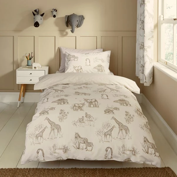 Sketched Animal Duvet Cover And Pillowcase Set 11 Sketched Animal Duvet Cover And Pillowcase Set - Image 9
