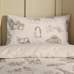 Sketched Animal Duvet Cover And Pillowcase Set 28 Sketched Animal Duvet Cover And Pillowcase Set -furn Sale Store 30898074 alt02