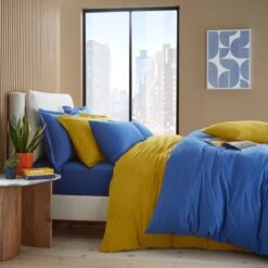 Elements Cotton Jersey Plain Duvet Cover & Pillowcase Set​ -furn Sale Store 30898140 alt05