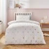 Embroidered Hearts Single Duvet Cover And Pillowcase Set -furn Sale Store 30898199