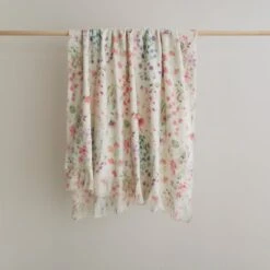 Watercoloured Floral Throw 130cm X 180cm -furn Sale Store 30898349 alt01