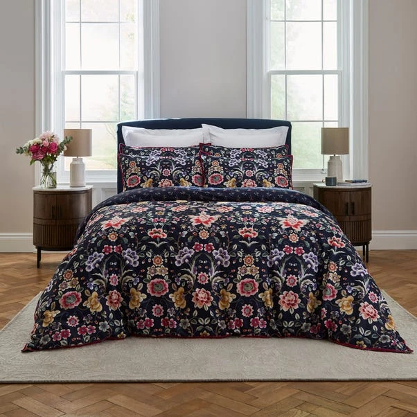 Dorma Midnight Garden Ink Duvet Cover And Pillowcase Set 15 Dorma Midnight Garden Ink Duvet Cover And Pillowcase Set - Image 13