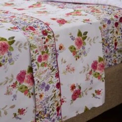 Dorma Modern Ditsy 100% Cotton Flat Sheet -furn Sale Store 30900511 alt03