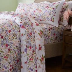 Dorma Modern Ditsy 100% Cotton Flat Sheet -furn Sale Store 30900578 alt02