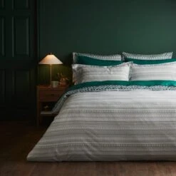 Wisley Retro Geo Sage Duvet Cover And Pillowcase Set -furn Sale Store 30901522 alt02
