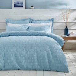 Aria Seersucker Duvet Cover And Pillowcase Set 30 Aria Seersucker Duvet Cover And Pillowcase Set -furn Sale Store 30901639