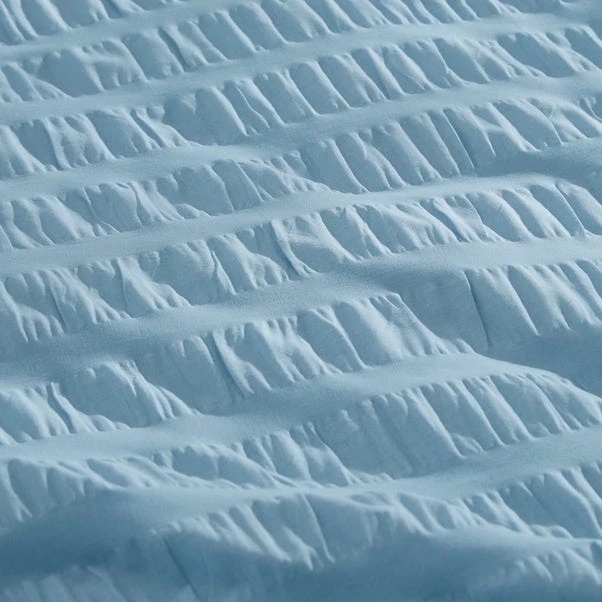 Aria Seersucker Duvet Cover And Pillowcase Set 13 Aria Seersucker Duvet Cover And Pillowcase Set - Image 11