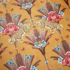 Yael Jungle Leopard Ochre Duvet Cover And Pillowcase Set -furn Sale Store 30902536 alt04