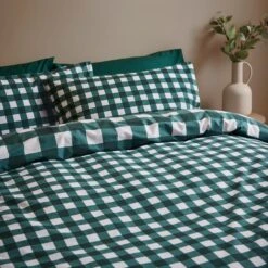 Ansley Gingham Duvet Cover & Pillowcase Set 30 Ansley Gingham Duvet Cover & Pillowcase Set -furn Sale Store 30902612 alt01