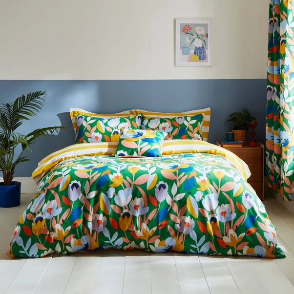 Elements Fieldsley Multicoloured Cotton Duvet Cover And Pillowcase Set 17 Elements Fieldsley Multicoloured Cotton Duvet Cover And Pillowcase Set - Image 15