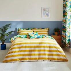 Elements Fieldsley Multicoloured Cotton Duvet Cover And Pillowcase Set 31 Elements Fieldsley Multicoloured Cotton Duvet Cover And Pillowcase Set -furn Sale Store 30903877 alt02