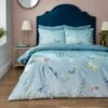 Garden Cranes Blue Duvet Cover And Pillowcase Set -furn Sale Store 30904267