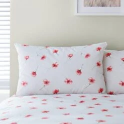 Lexi Poppy Red Duvet Cover And Pillowcase Set -furn Sale Store 30904285 alt03