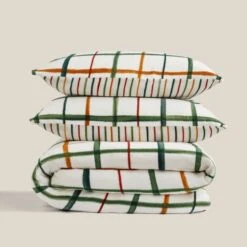 Woodland Check Fleece Duvet Cover And Pillowcase Set 16 Woodland Check Fleece Duvet Cover And Pillowcase Set -furn Sale Store 30905187 alt06