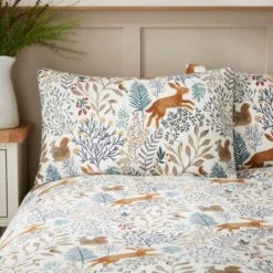 Woodland Tale Brushed Cotton Duvet Cover And Pillowcase Set 33 Woodland Tale Brushed Cotton Duvet Cover And Pillowcase Set -furn Sale Store 30907875 alt01