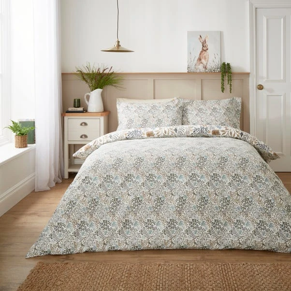 Woodland Tale Brushed Cotton Duvet Cover And Pillowcase Set 11 Woodland Tale Brushed Cotton Duvet Cover And Pillowcase Set - Image 9