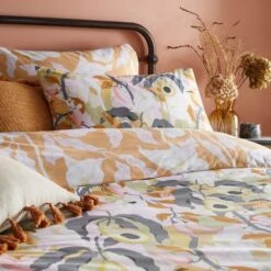 Furn. Huerta Orange Duvet Cover And Pillowcase Set -furn Sale Store 30912331 alt04