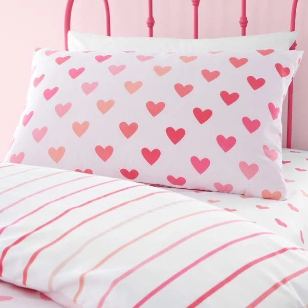 Catherine Lansfield Set Of 2 Hearts And Stripes Reversible Duvet Cover And Pillowcase Sets 12 Catherine Lansfield Set Of 2 Hearts And Stripes Reversible Duvet Cover And Pillowcase Sets - Image 10