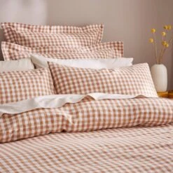Portloe Woven Gingham Duvet Cover & Pillowcase Set 29 Portloe Woven Gingham Duvet Cover & Pillowcase Set -furn Sale Store 30915782 alt01