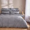 Portloe Woven Gingham Duvet Cover & Pillowcase Set 2 Portloe Woven Gingham Duvet Cover & Pillowcase Set -furn Sale Store 30915801