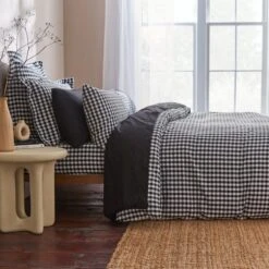 Portloe Woven Gingham Duvet Cover & Pillowcase Set 24 Portloe Woven Gingham Duvet Cover & Pillowcase Set -furn Sale Store 30915801 alt02