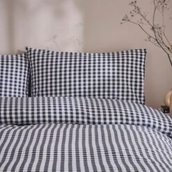 Portloe Woven Gingham Duvet Cover & Pillowcase Set 25 Portloe Woven Gingham Duvet Cover & Pillowcase Set -furn Sale Store 30915801 alt03
