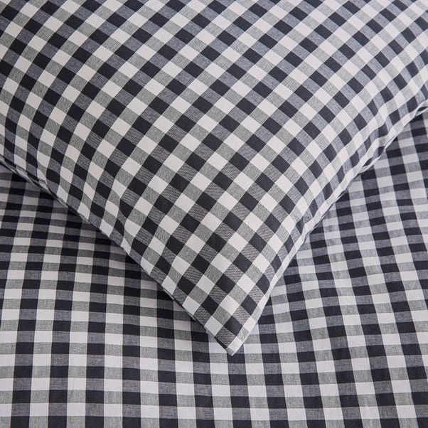 Portloe Woven Gingham Duvet Cover & Pillowcase Set 7 Portloe Woven Gingham Duvet Cover & Pillowcase Set - Image 5