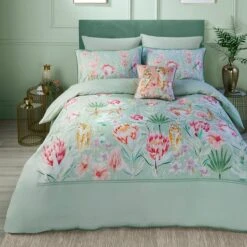 Soiree Tropical Leopard 200 Thread Count Duvet Cover And Pillowcase Set 31 Soiree Tropical Leopard 200 Thread Count Duvet Cover And Pillowcase Set -furn Sale Store 30916019 alt07