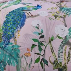 Soiree Peacock Jungle 200 Thread Count Cotton Duvet Cover And Pillowcase Set 24 Soiree Peacock Jungle 200 Thread Count Cotton Duvet Cover And Pillowcase Set -furn Sale Store 30916046 alt04