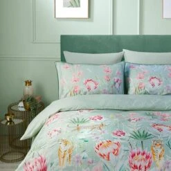 Soiree Tropical Leopard 200 Thread Count Duvet Cover And Pillowcase Set 23 Soiree Tropical Leopard 200 Thread Count Duvet Cover And Pillowcase Set -furn Sale Store 30916056 alt01