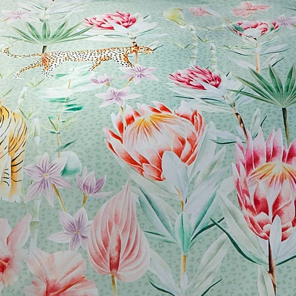 Soiree Tropical Leopard 200 Thread Count Duvet Cover And Pillowcase Set 5 Soiree Tropical Leopard 200 Thread Count Duvet Cover And Pillowcase Set - Image 3