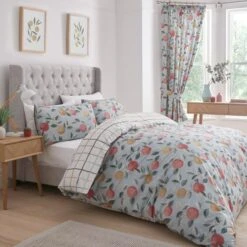 Dreams And Drapes Botanical Fruits Reversible Duvet Cover And Pillowcase Set 11 Dreams And Drapes Botanical Fruits Reversible Duvet Cover And Pillowcase Set -furn Sale Store 30916065