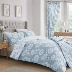 Dreams And Drapes Chrysanthemum Reversible Duvet Cover And Pillowcase Set -furn Sale Store 30916137 alt06