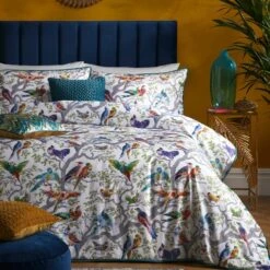 Laurence Llewelyn-Bowen Birdity 200 Thread Count Cotton Duvet Cover And Pillowcase Set 33 Laurence Llewelyn-Bowen Birdity 200 Thread Count Cotton Duvet Cover And Pillowcase Set -furn Sale Store 30916142 alt06
