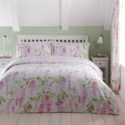 Dreams And Drapes Wisteria Duvet Cover And Pillowcase Set